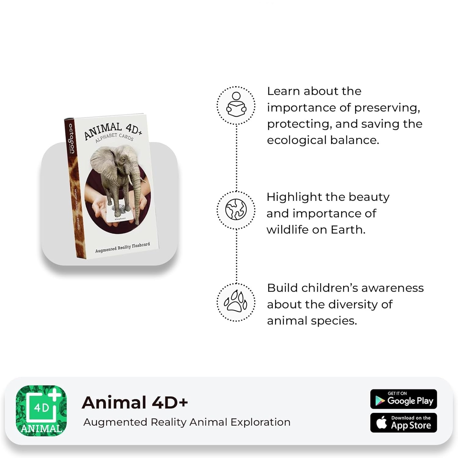 🦁 Animals 4D+ — ¡Aprender nunca fue tan divertido!