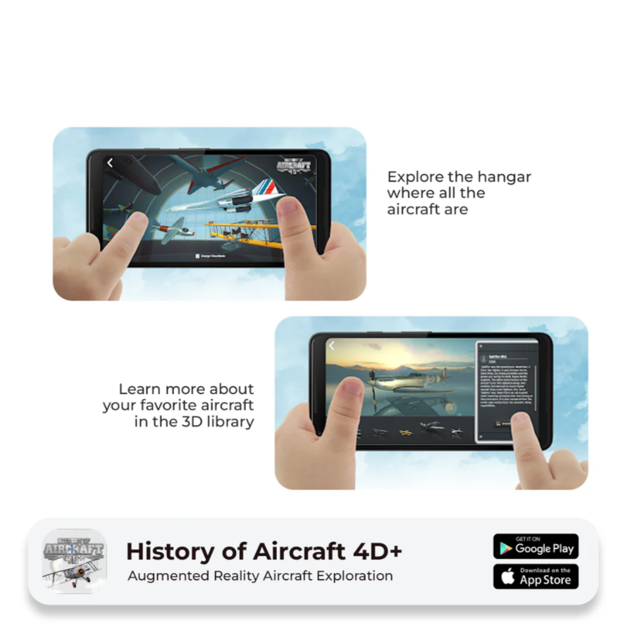 ✈️ Aircraft 4D+ — ¡Descubre los aviones como nunca antes!
