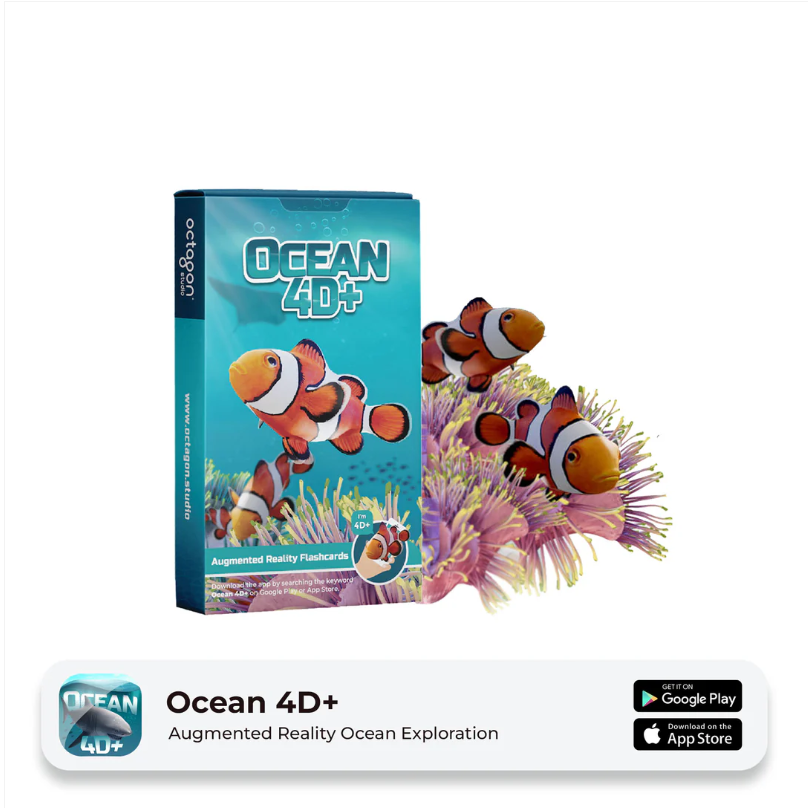 🌊 Ocean 4D+ — ¡Sumérgete en el océano y conoce sus criaturas!