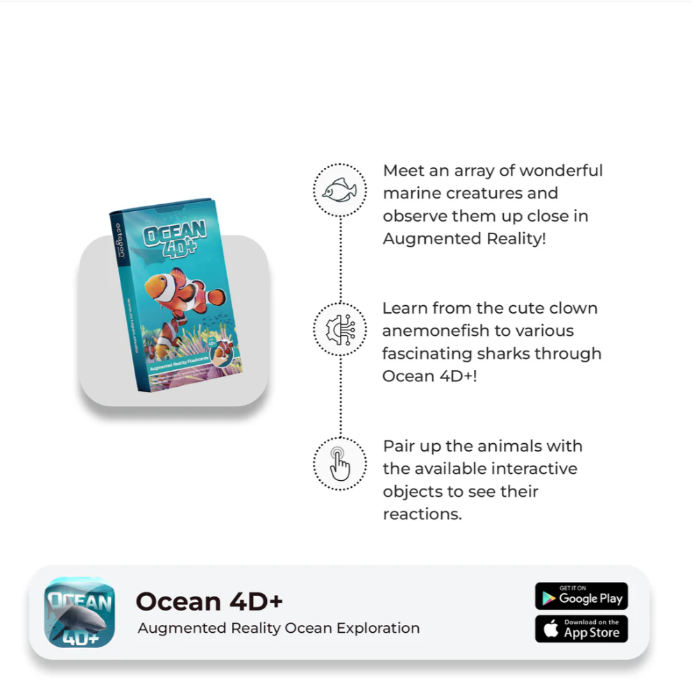 🌊 Ocean 4D+ — ¡Sumérgete en el océano y conoce sus criaturas!