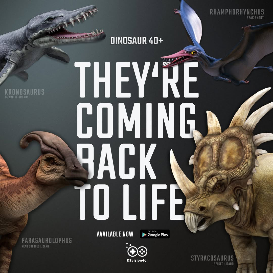 🦖 Dinosaurs 4D+ — ¡Explora el mundo jurásico en 3D!